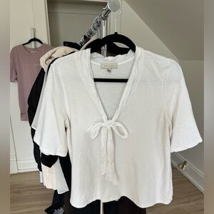 Anthropologie Top | Eri + Ali tie front blouse
